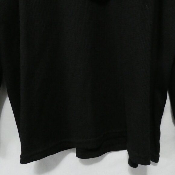 SHEIN - Curve | 2XL | Black Lace-Up Long Sleeve Waffle Knit Hooded Top - Picture 14 of 15